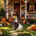 thumbnail image 4 of Spooky Fall Yard Accessory Pack, Porch Goose Outfits, 23 Inch Porch Goose Outfits, Halloween Porch Goose Outfit, No Lawn Goose Included, 3-Piece Ghost Pumpkin Bat Printed Bandana,, 4 of 6