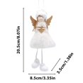 thumbnail image 3 of AUTUMN Christmas Cute Angel Decoration Pendant, Acrylic Flat Christmas Cute Fruit Car Rear Dangle Interior, Handmade Knitted Keychain Charms Bag, Car Decor Accessories (White), 3 of 7