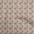 thumbnail image 1 of oneOone Georgette Viscose Peach Fabric Abstract Floral Diy Clothing Quilting Fabric Print Fabric By Yard 42 Inch Wide, 1 of 4