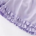 thumbnail image 5 of Einccm Children's Solid Color Elastic Waist Shorts, High-Waist Soft Breathable Summer Casual Pants with Cute Ruffle Hem for 5-15 Years, Perfect for School, Play, and Everyday Wear, 5 of 5