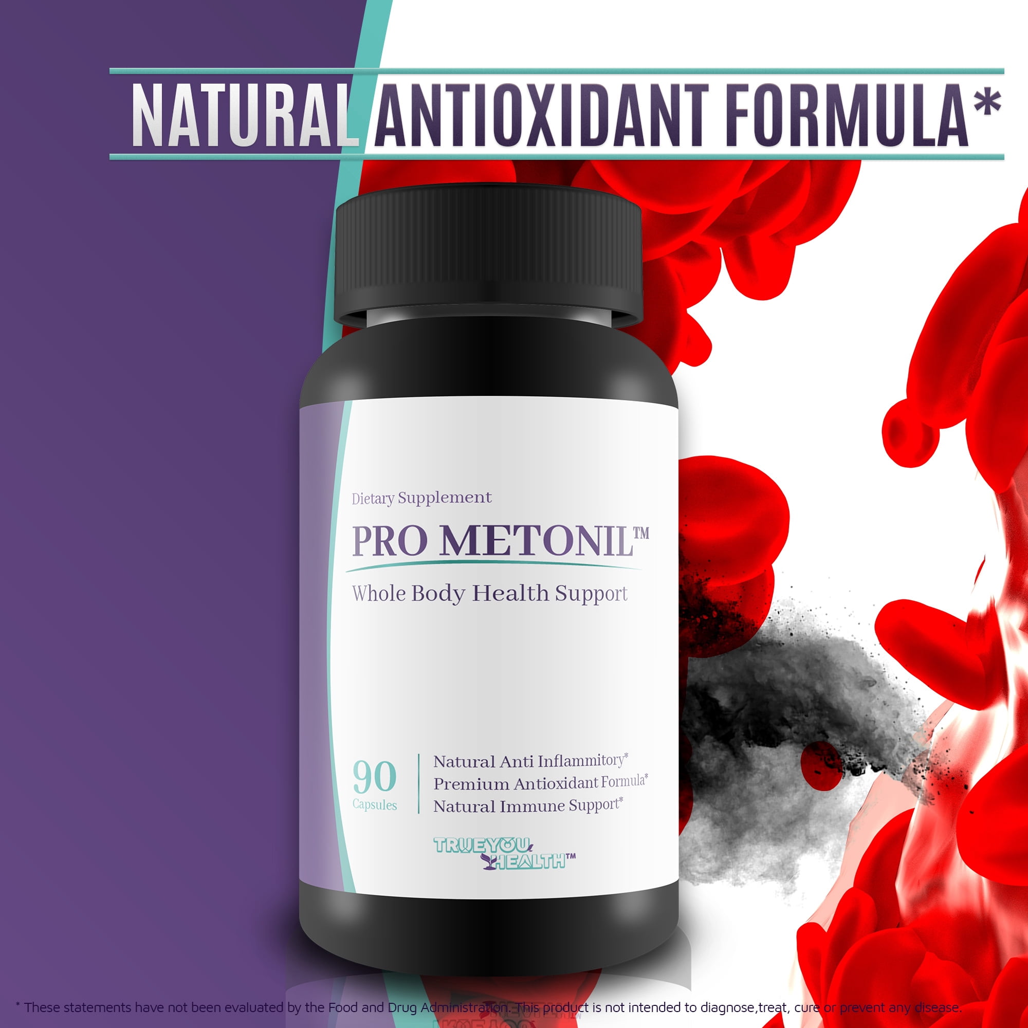 Pro Metonil - Blood Health Supplement - Powerful Whole Body Health Formula - Contains Berberine, Cinnamon, & Zinc - Natural Antioxidant Immune Support - Help Reduce Oxidative Stress
