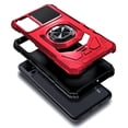 thumbnail image 3 of Nagebee For TCL 40 XE 5G / TCL 40 X 5G Phone Case Screen Protector Full-Body Protective [Military-Grade] Magnetic Car Mount Ring Holder Phone Cover (Red), 3 of 6