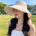thumbnail image 2 of ZOUBAOQ Wide Brim Sun Hat with Neck Flap Ponytail Hole, Foldable Outdoor UPF 50 Bucket for Women Fishing Hiking Camping, 2 of 9