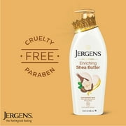 Jergens Shea Butter Hand and Body Lotion, Dry Skin Moisturizer, Dermatologist Tested, 16.8 oz