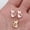 Pink, variant on K-KED 100 Pcs Multicolor Alloy Enamel Cat Charms Pendant 15X8MM Diy Making D20126-Pink