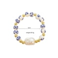 thumbnail image 2 of 3pcs Elegant Vintage-Inspired Blue & White Porcelain Beaded Bracelet with Faux Pearls - Perfect Gift for Her, 2 of 4