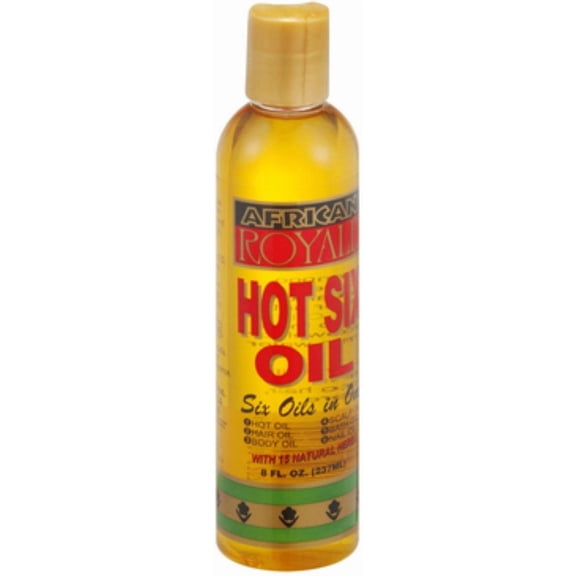 African Royale Hot Six In One Hair Oil with 15 Natural Herbs, 8 oz