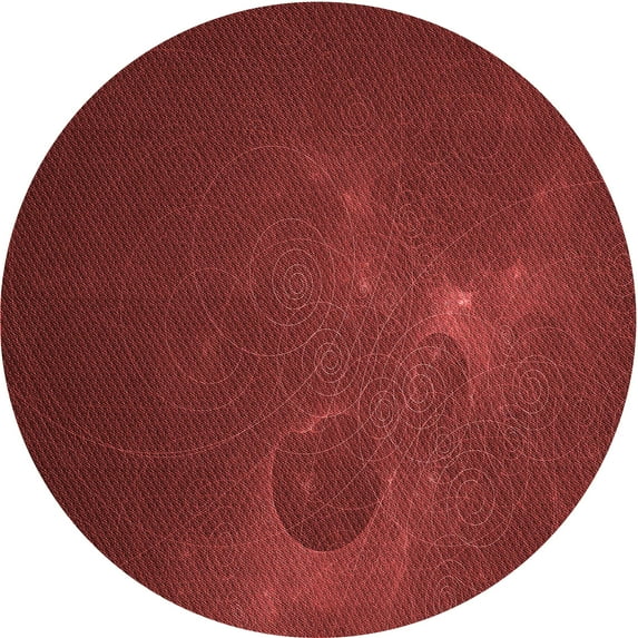 Ahgly Company Machine Washable Indoor Square Transitional Cranberry Red Area Rugs, 3' Square