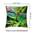 thumbnail image 4 of Natural Dragonfly Window Curtains  Green Jungle Botanical Leaves Decor Window Drapes for Kids Teens Adults Colorful Firefly Gradient Wild Creature Curtains for Living Room, 4 of 7