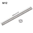 thumbnail image 2 of Unique Bargains 6Pack M12 x 400mm Fully Threaded Rod w 6Pack Hex Nuts, 1.75mm Pitch 304 Stainless Steel Right Hand Threaded Rod, 2 of 6