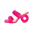 thumbnail image 3 of Ninety Union Ash Pleaded Straps Donut Heel Slide, Fuchsia, 9, 3 of 6