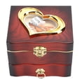 thumbnail image 4 of Caja de música clásica giratoria con bailarina, caja de música con manivela y mecanismo de relojería, cajas de almacenamiento de joyas para mujer, color marrón, 4 of 14