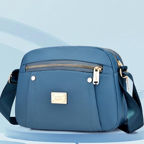 Openpig Crossbody Bag for Women, Waterproof Nylon Shoulder Bag with Pockets Adjustable Strap Small Purse Handbag for Ladies