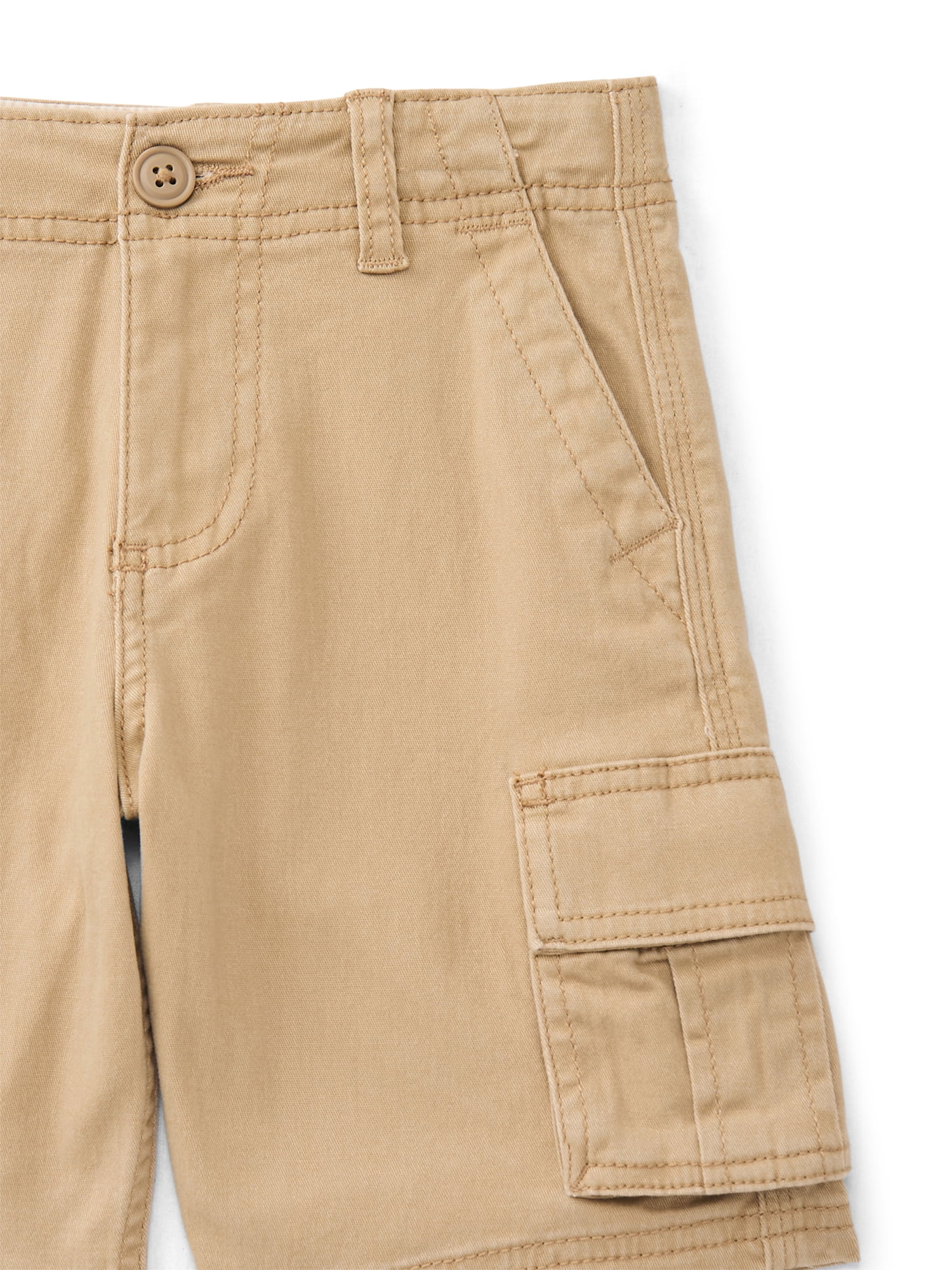 Wonder Nation Boys Twill Cargo Shorts, Sizes 4-18