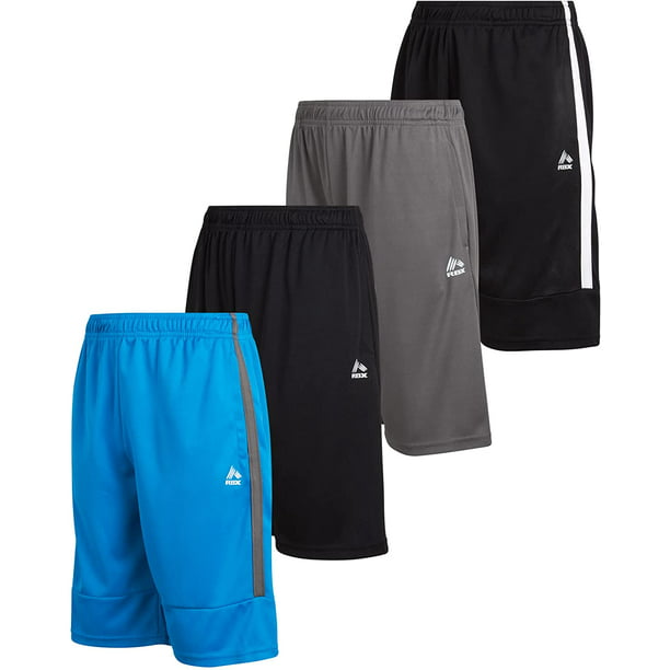RBX Boys' Athletic Shorts 4 Pack Performance Basketball Gym Shorts (8-16) - Walmart.com