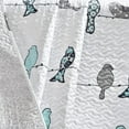 thumbnail image 3 of Lush Decor Rowley Birds Throw Blanket Blue & Gray 60"" L x 50"" W, 3 of 5