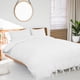 thumbnail image 3 of Duvet Cover Set 3 Piece Solid Color Bedding Set, 110gsm Polyester Microfiber Quilt Cover with Bow Tie Closure,Include 2 Pillowcases(No Duvet) Queen White Unique Bargains Juego de Edredón Funda, 3 of 6