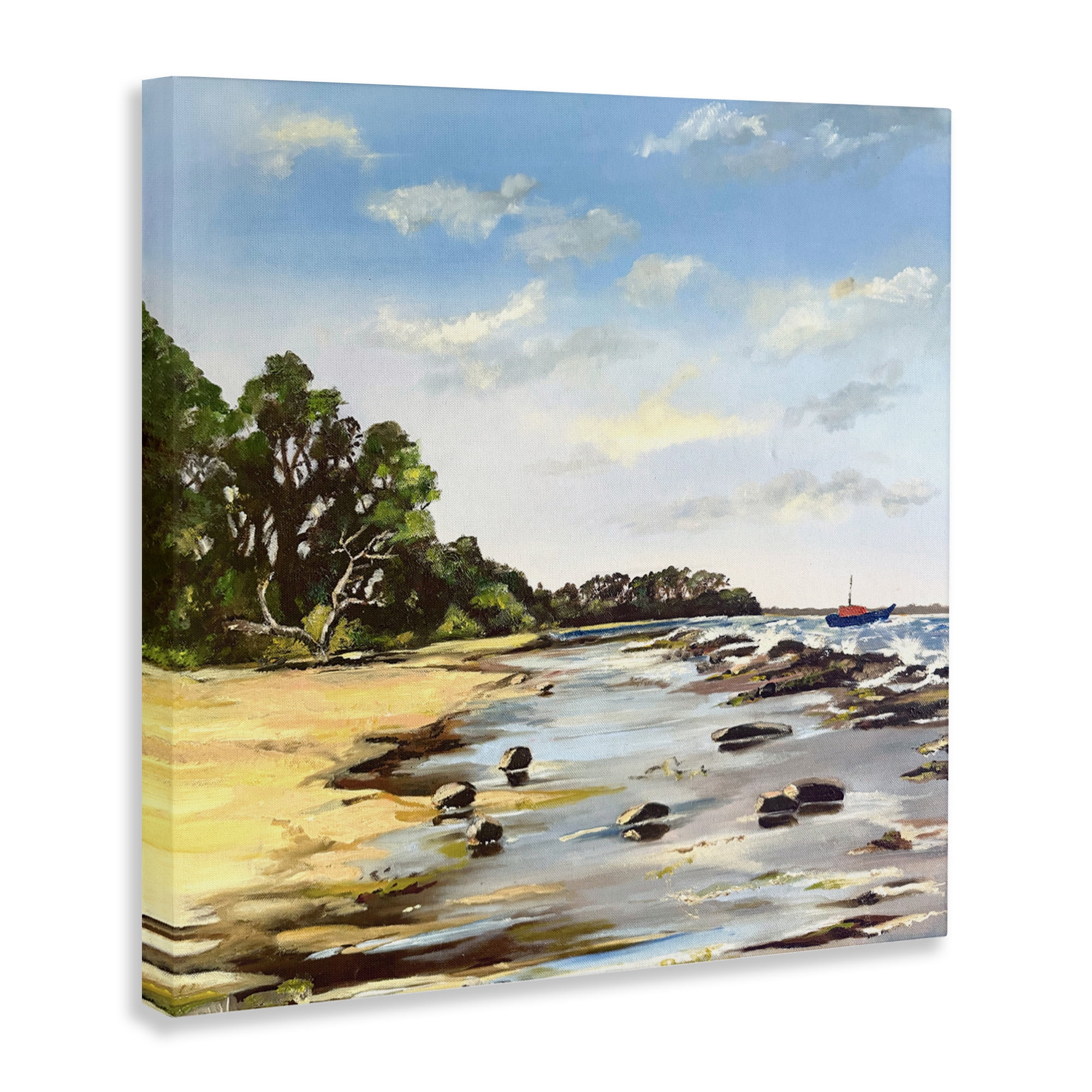 Low Tide Seascape Canvas Wall Art, design by Patricia Reynolds