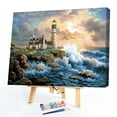 thumbnail image 2 of Cuadros Decorativos Pintura al óleo por números paisaje para colorear imagen dibujo Digital L437) Tmvgtek embutido en tela, 2 of 9