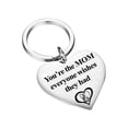 thumbnail image 2 of Dvkptbk Keychain Pendant Fashion Mother's Day Letters Stainless Steel Gift Heart Keychain Jewelry, 2 of 5