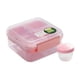 thumbnail image 3 of Contenedores para preparar comidas con compartimentos, ideales para fiestas, campamentos y oficinas. rosa 1250ml, 3 of 9
