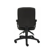 Boss Office Products Multi Function Task Office Chair with Adjustable Arms in Black