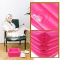 thumbnail image 3 of WORGEOUS Contenedor de limpieza de pies, fregadero de limpieza inflable, lavabo portátil para lavado corporal, lavabo de PVC para pacientes, viajes familiares, estilo aleatorio, 3 of 8