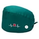 thumbnail image 5 of Gorros médicos con estampado Gorro de turbante Gorro de trabajo con banda para el sudor - Verde Soledad gorras de mujer, 5 of 7