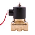 thumbnail image 3 of Válvula de agua solenoide de latón normalmente cerrada, bobina impermeable, interruptor electrónico de Control de tuberías, 220v, 24V, DN20, DN25, 3 of 4