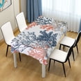 thumbnail image 3 of Yayeee Tablecloths for Rectangular Tables 60 x 60 inch Party Table Cover, White Sea Plants, 3 of 6