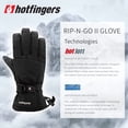 thumbnail image 6 of HOTFINGERS Rip-N-Go ll Ladies Alpine Sport Fabric Gloves, Color: Black, Size: M, 6 of 6