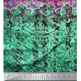 thumbnail image 3 of Soimoi Poly Georgette Fabric Floral & Damask Panel Print Sewing Fabric Yard 52 Inch Wide, 3 of 3
