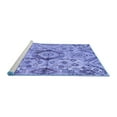 thumbnail image 2 of Ahgly Company Machine Washable Indoor Rectangle Abstract Blue Modern Area Rugs, 8' x 10', 2 of 4