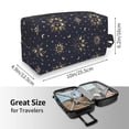 thumbnail image 4 of XMXT Large Capacity Makeup Bag, Moon and Sun Smile Print Storage Bags Travel Toiletry Cosmetic Bag for Women Men, 4 of 9