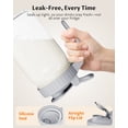 thumbnail image 3 of VA1KENE Wide Mouth Mason Jar Pour Spout Lid with Handle Mason Jar Pitcher Lid Flip Cap Leak Proof 4 Pack, 3 of 7