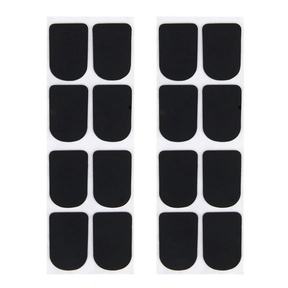 16Pcs Clarinet/Soprano Saxophone Sax Mouthpiece Patches Pads Cushions Black---0.8mm