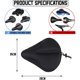thumbnail image 3 of Funda para Sillín de Bicicleta, Cojín Grande y Suave para Sillín de Bicicleta, Funda para Sillín de Bicicleta de Gel Extra Cómoda y Suave, para Bicicleta de montaña, Bicicleta de Interior, Bicicleta d Afortunado Sencillez, 3 of 5
