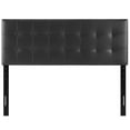 thumbnail image 2 of Tufted Headboard, Queen Size, Black, Faux Vinyl Leather, Bedroom, Modern Contemporary HB34972, 2 of 5