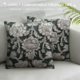thumbnail image 3 of Creowell  Block Print Duck Canvas Throw Pillow Covers, Decorative Handmade Pillow Covers for Sofa and Couch, Floral Print Outdoor Cushion Cover with Boho Home Decor,Multi-Size, 3 of 5