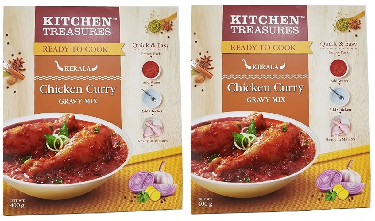 Chicken Masala Paste Curry Gravy Mix Kerala Kitchen Treasures 400g x 2 Pack 28.2 Oz INSTANT READY TO COOK