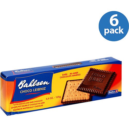 Bahlsen Choco Leibniz Dark Chocolate Covered Biscuits 4 4 Oz Pack Of 12 Walmart Com Walmart Com