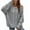 Gray, variant on Odbmxy Women's Sweater Pullover Long Sleeve Winter Sweaters for Women Off Shoulder Black Loose Knitted Solid Sweaters