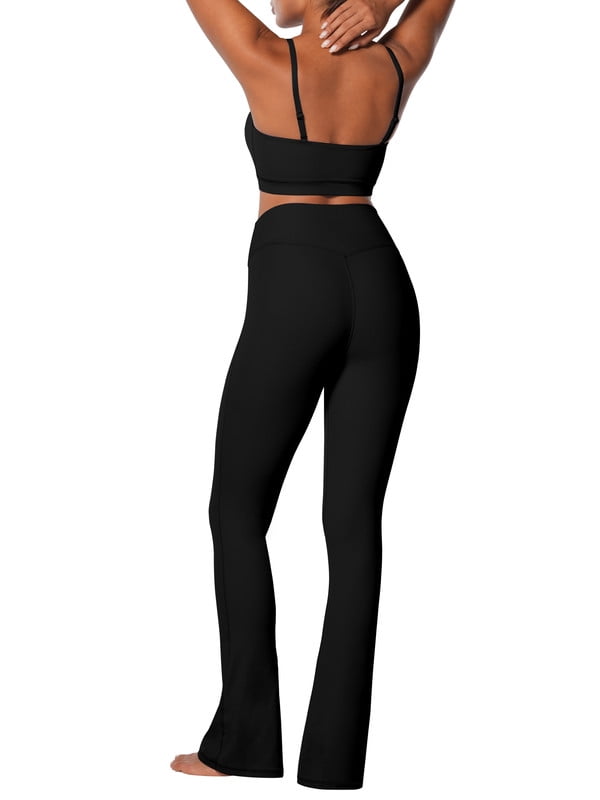 Funidos Flare Leggings for Women Yoga Pants Soft High Waist Bootcut Leggings Tall Long Bootleg Pants for Women