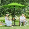 thumbnail image 5 of Yaheetech 9 Ft Outdoor Patio Market Umbrella with Push Button Tilt and Crank, Grass Green, 5 of 9
