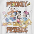 thumbnail image 2 of Boy's Mickey & Friends Distressed Group Graphic Tee White Small, 2 of 4