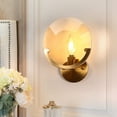 thumbnail image 5 of LNC Modern Gold 1-Light Crystal Wall Sconce Bathroom Vanity Light - Dia. 7.9" x H 10.6", 5 of 5