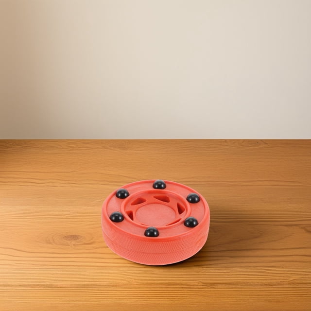 CTIRCHIU Rondelle de Hockey d'Entraînement Rouge Léger Composite pour Intérieur Extérieur Terrain Lisse