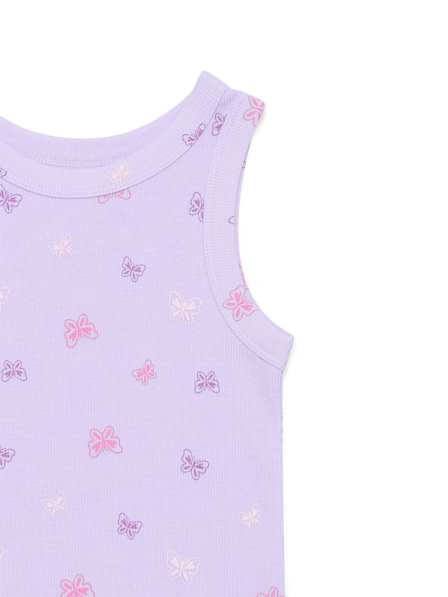 Wonder Nation Girls Kid Tough Tank Tops, 3-Pack, Sizes 4-18 and Plus