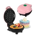 thumbnail image 1 of Máquina Para Hacer Waffles Pequeña Perfecta Para Desayunos Modelo Rosa, 1 of 4
