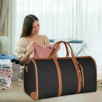 Duffel Bag Garment Tote Bag Large Leather Duffle Bag For Women Garment Bags For Travel With Shoe Pouch 2 In 1 Hanging Suitcase Suit Travel Bags Gifts For Women Toiletry Bag Duffel Bags